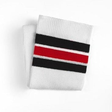 White Black & Red Stripes
