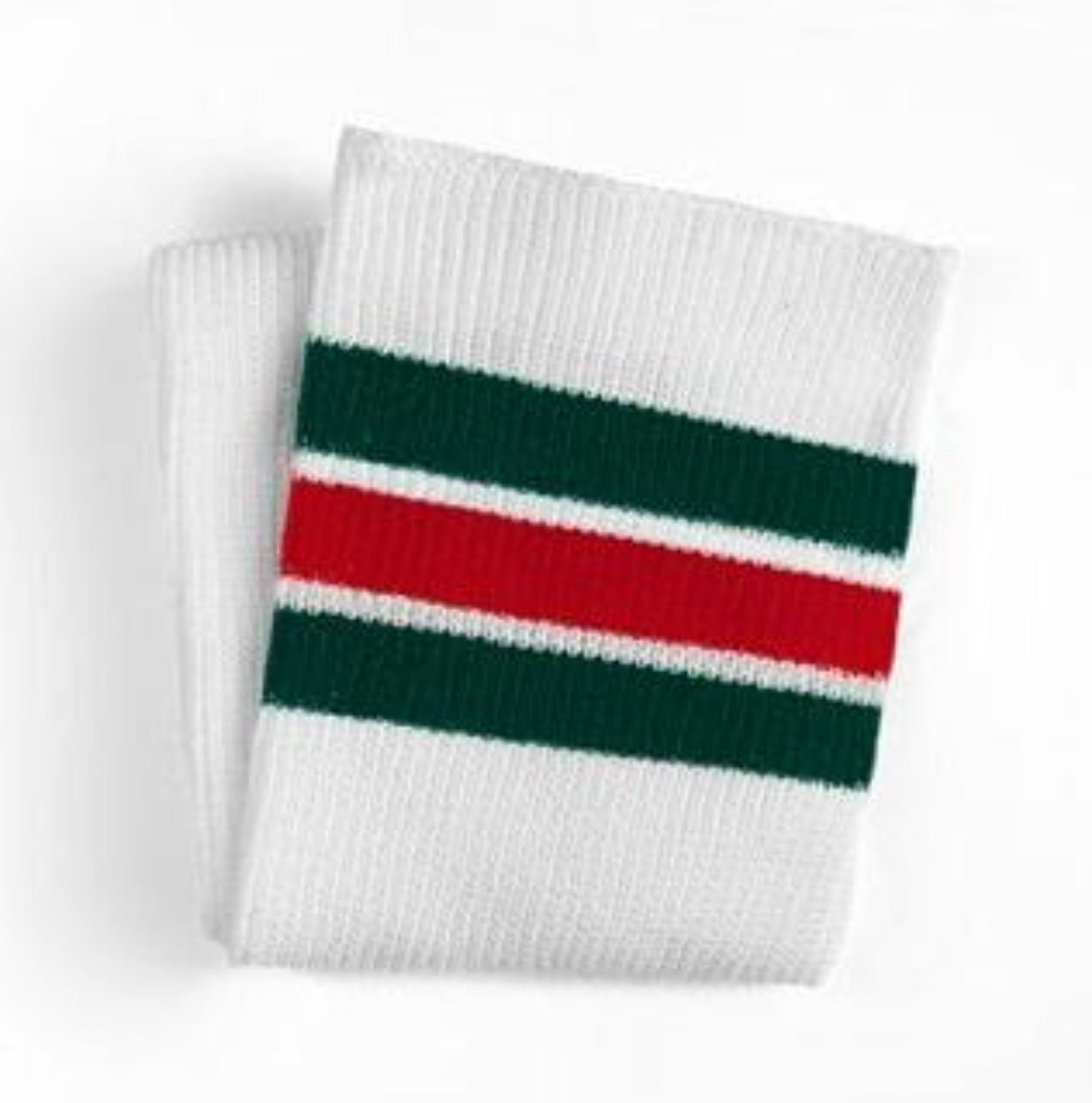 White Green & Red Stripes